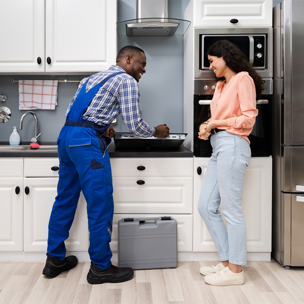 what kind of warranty do you offer on your cooktop repair services in Wells County